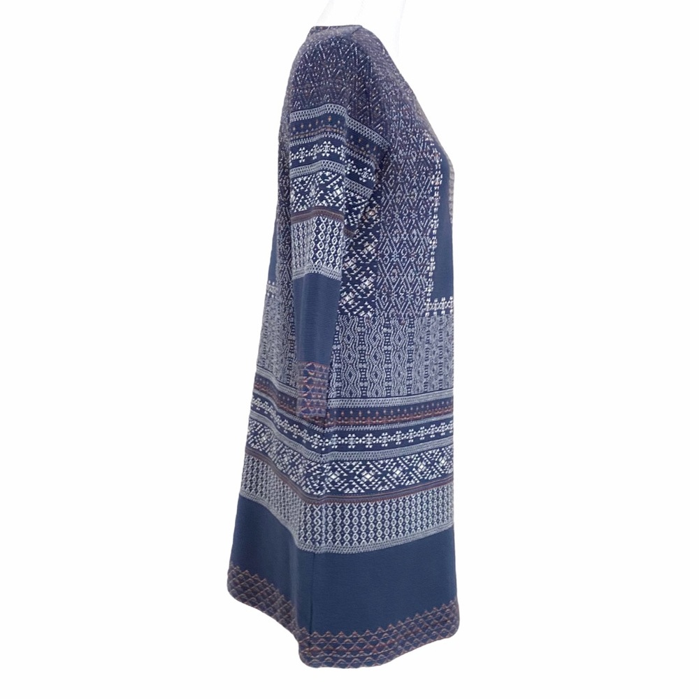 BCBGMaxAzria Blue Patterned Mini Dress - Picture 3 of 11